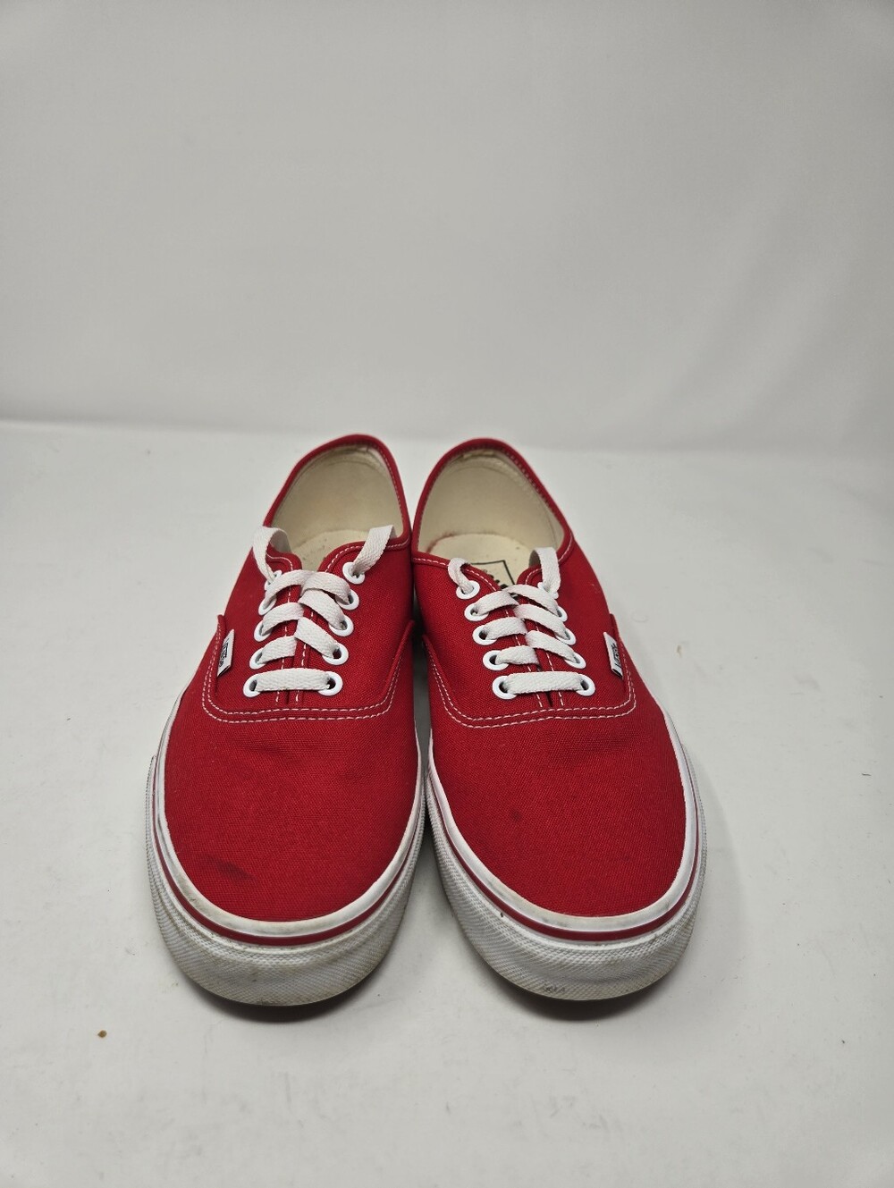 Red Vans Size 8.5 Mens 10 Womens Skate Shoes Used